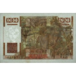 F 28-30 - 02/11/1951 - 100 francs - Jeune Paysan - Série Y.410 - Etat : SPL+