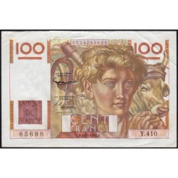 F 28-30 - 02/11/1951 - 100 francs - Jeune Paysan - Série Y.410 - Etat : TB-