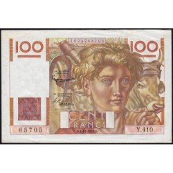 F 28-30 - 02/11/1951 - 100 francs - Jeune Paysan - Série Y.410 - Etat : TTB+