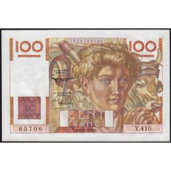 F 28-30 - 02/11/1951 - 100 francs - Jeune Paysan - Série Y.410 - Etat : SPL+