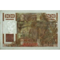 F 28-30 - 02/11/1951 - 100 francs - Jeune Paysan - Série Y.410 - Etat : SPL+