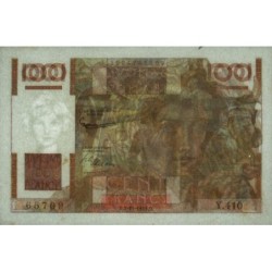 F 28-30 - 02/11/1951 - 100 francs - Jeune Paysan - Série Y.410 - Etat : SUP+