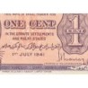 Malaisie Britannique - Pick 6 - 1 cent - 01/07/1941 - Etat : TB+