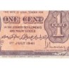 Malaisie Britannique - Pick 6 - 1 cent - 01/07/1941 - Etat : TB+