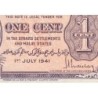 Malaisie Britannique - Pick 6 - 1 cent - 01/07/1941 - Etat : SUP