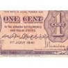 Malaisie Britannique - Pick 6 - 1 cent - 01/07/1941 - Etat : TB+