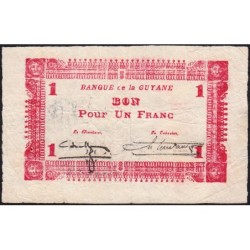 Guyane Française - Pick 11_2 - 1 francs - 1942 - Etat : TB