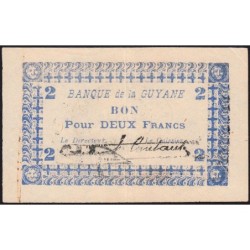 Guyane Française - Pick 11C_1 - 2 francs - 1945 - Etat : TTB à TTB+
