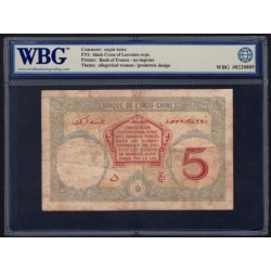 Djibouti - Pick 11 - 5 francs - Série L.67 - 01/01/1943 - Etat : TB-