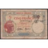 Djibouti - Pick 11 - 5 francs - Série L.67 - 01/01/1943 - Etat : TB-