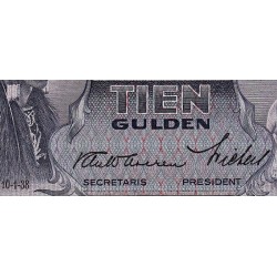 Indes Néerlandaises - Pick 79b - 10 gulden - Série RZ - 10/01/1938 - Etat : TTB+