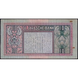 Indes Néerlandaises - Pick 79c - 10 gulden - Série DY - 04/08/1939 - Etat : TTB
