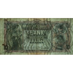 Indes Néerlandaises - Pick 79c - 10 gulden - Série DY - 04/08/1939 - Etat : TTB