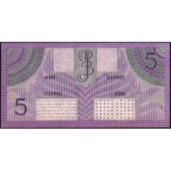 Indes Néerlandaises - Pick 87 - 5 gulden - Série ABR - 1946 - Etat : SUP+ à SPL