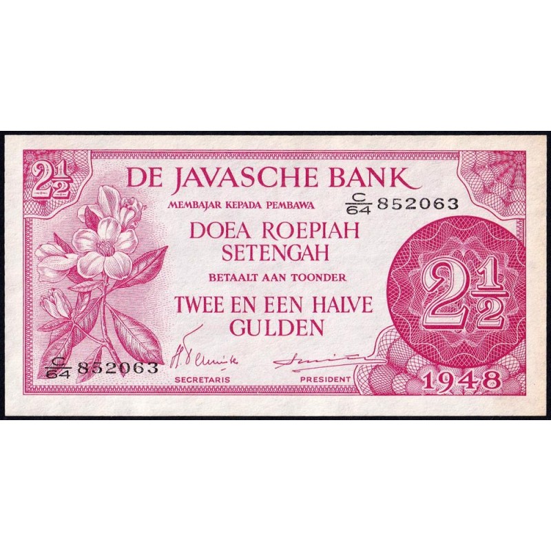 Indes Néerlandaises - Pick 99 - 2 1/2 gulden - Série C/64 - 1948 - Etat : SPL