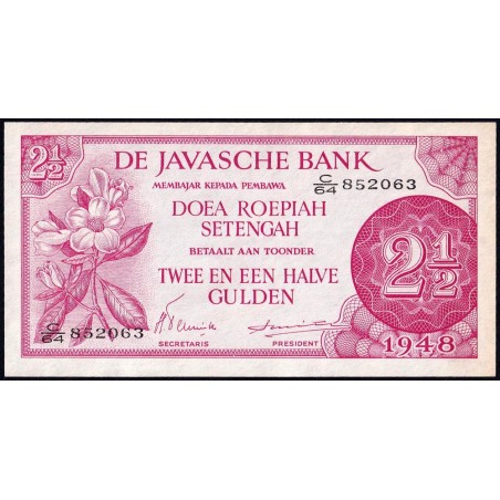 Indes Néerlandaises - Pick 99 - 2 1/2 gulden - Série C/64 - 1948 - Etat : SPL