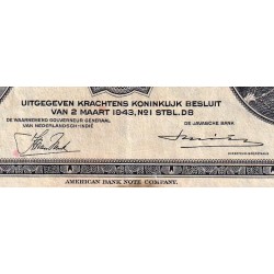 Indes Néerlandaises - Pick 111a_1 - 1 gulden - Série AK - 02/03/1943 - Etat : TB
