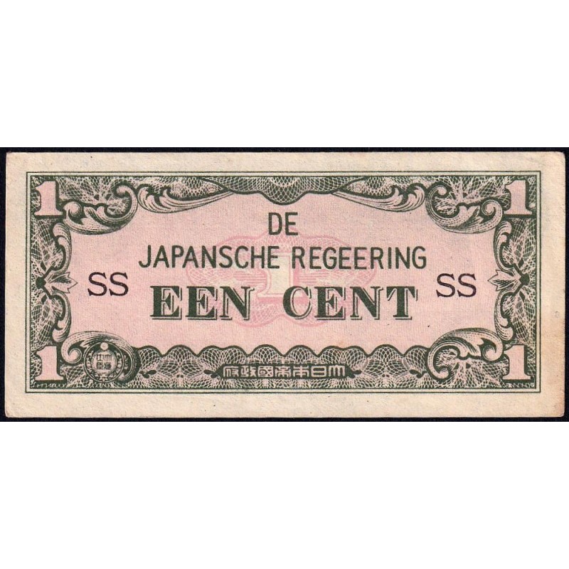 Indes Néerlandaises - Gouv. Japonais - Pick 119a - 1 cent - Série SS - 1942 - Etat : TTB