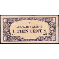 Indes Néerlandaises - Gouv. Japonais - Pick 121c - 10 cent - Série S/AE - 1942 - Etat : TB