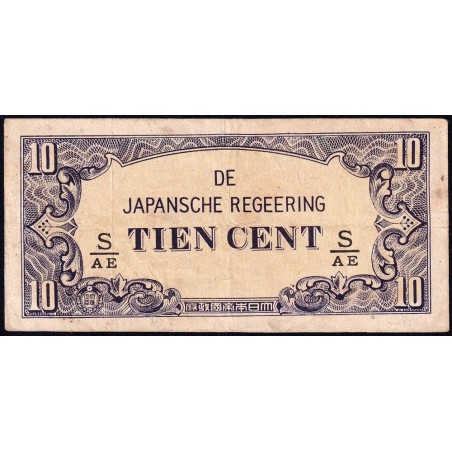 Indes Néerlandaises - Gouv. Japonais - Pick 121c - 10 cent - Série S/AE - 1942 - Etat : TB