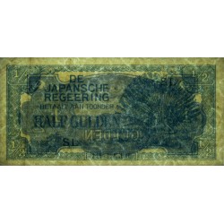 Indes Néerlandaises - Gouv. Japonais - Pick 122b - 1/2 gulden - Série SL - 1942 - Etat : TTB