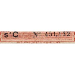 Algérie - Pick 97a - 50 centimes - Série C - 31/01/1944 - Etat : B