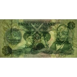 Ecosse - Pick 111f_1 - 1 pound - Série D/54 - 07/10/1983 - Etat : TB