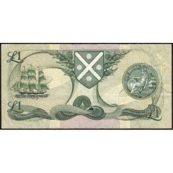 Ecosse - Pick 111f_4 - 1 pound - Série D/93 - 18/11/1986 - Etat : TB