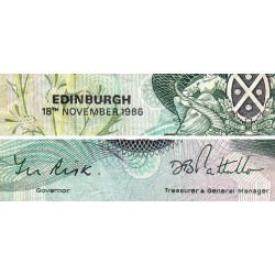 Ecosse - Pick 111f_4 - 1 pound - Série D/93 - 18/11/1986 - Etat : TB