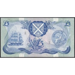 Ecosse - Pick 112c_2 - 5 pounds sterling - Série AH - 01/12/1975 - Etat : SPL