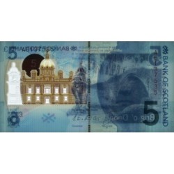 Ecosse - Pick 130 - 5 pounds sterling - Série AE - 20/03/2016 - Polymère - Etat : NEUF