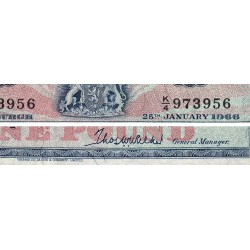 Ecosse - Pick 166c_3 - 1 pound sterling - Série K/4 - 01/07/1963 - Etat : TTB+