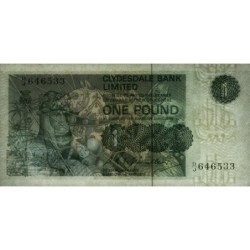 Ecosse - Pick 204b_1 - 1 pound - Série D/J - 01/05/1972 - Etat : SPL+