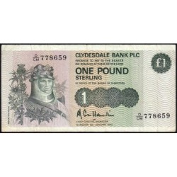 Ecosse - Pick 211b - 1 pound sterling - Série D/CM - 05/01/1983 - Etat : TB