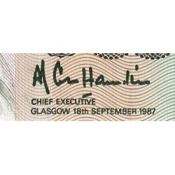 Ecosse - Pick 211d_1 - 1 pound sterling - Série D/DR - 18/09/1987 - Etat : pr.NEUF