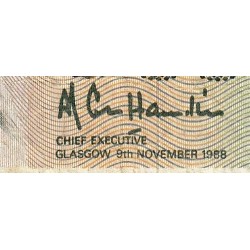 Ecosse - Pick 211d_2 - 1 pound sterling - Série D/DW - 09/11/1988 - Etat : B+