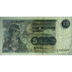 Ecosse - Pick 212b - 5 pounds sterling - Série D/HG - 05/01/1983 - Etat : TTB-