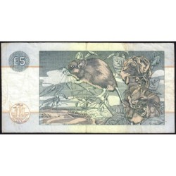 Ecosse - Pick 218a - 5 pounds sterling - Série E/BH - 02/04/1990 - Etat : TB- à TB