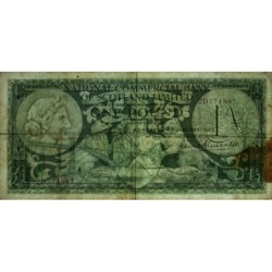 Ecosse - Pick 269_5 - 1 pound sterling - Série 2D - 04/01/1966 - Etat : TB-