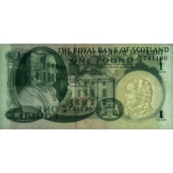 Ecosse - Pick 327a - 1 pound - Série A/19 - 01/09/1967 - Etat : TTB