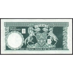Ecosse - Pick 334a - 1 pound sterling - Série A/65 - 15/07/1970 - Etat : TTB