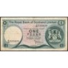 Ecosse - Pick 336a_4 - 1 pound sterling - Série A/85 - 01/05/1975 - Etat : TB-