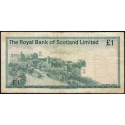 Ecosse - Pick 336a_4 - 1 pound sterling - Série A/85 - 01/05/1975 - Etat : TB-