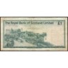 Ecosse - Pick 336a_4 - 1 pound sterling - Série A/85 - 01/05/1975 - Etat : TB-