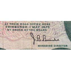 Ecosse - Pick 336a_4 - 1 pound sterling - Série A/85 - 01/05/1975 - Etat : TB-