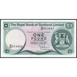 Ecosse - Pick 336a_6 - 1 pound sterling - Série B/29 - 03/05/1977 - Etat : SUP