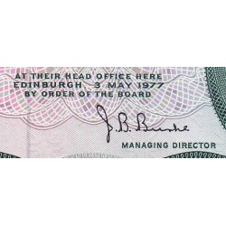 Ecosse - Pick 336a_6 - 1 pound sterling - Série B/29 - 03/05/1977 - Etat : SUP