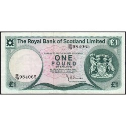 Ecosse - Pick 336a_8 - 1 pound sterling - Série B/79 - 01/05/1979 - Etat : TTB-
