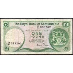 Ecosse - Pick 341Aa - 1 pound sterling - Série D/41 - 01/05/1986 - Etat : B+