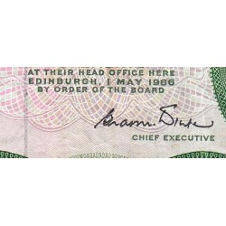 Ecosse - Pick 341Aa - 1 pound sterling - Série D/55 - 01/05/1986 - Etat : TB+